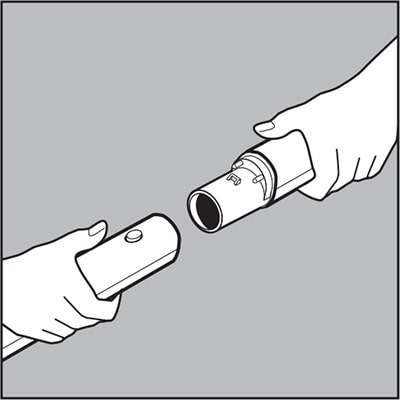 Push into mating part.