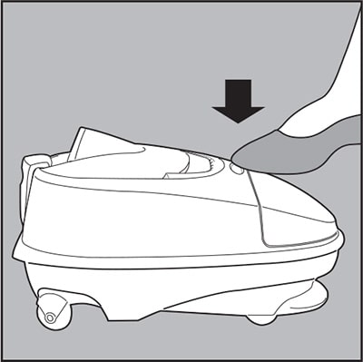 Push button to Stop unit.