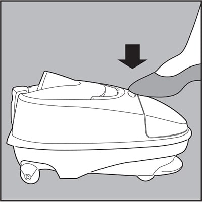 Push button to Stop unit.