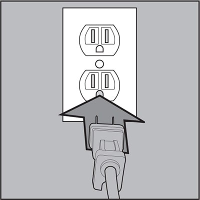 Connect to outlet. To disconnect, remove cord from outlet.